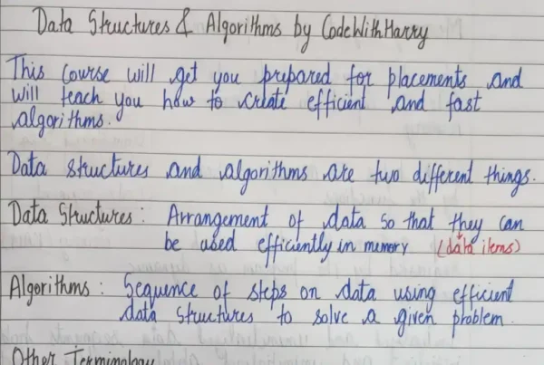 DSA - Data Structure and Analysis Notes - Prime Notes